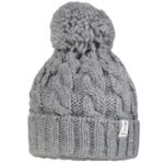 Bild von maximo – Strick-Bommelmütze CABLE in metall meliert, Gr.51
