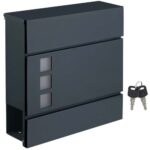 Bild von SONGMICS Abschließbarer Briefkasten mit Zeitungsfach